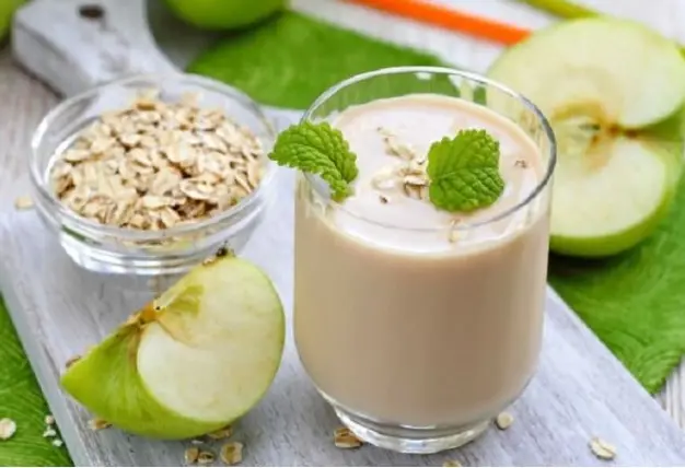 Lo Bueno De Tomar Licuado De Avena Y Manzana